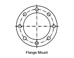 Flange Mount hydraulic ram mounting types manufactured by Brian Murphy Precision Engineering Ltd, Hydraulic Rams Manufacture & Repair, Ireland